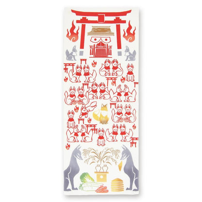 注染手ぬぐい 百千狐稲荷