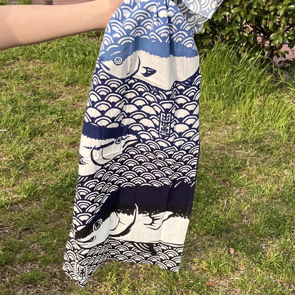 注染手ぬぐい 出世魚