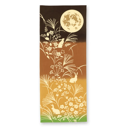 【kenema 】注染手ぬぐい 黄金月夜