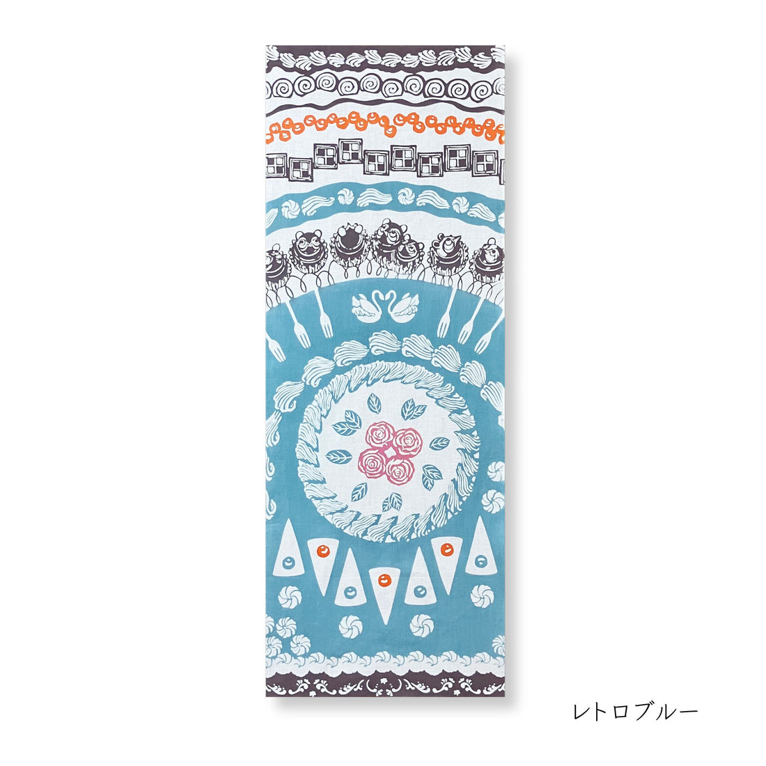 スタジオクゥ  手ぬぐい  「洋菓子輪舞（ようがしろんど）」