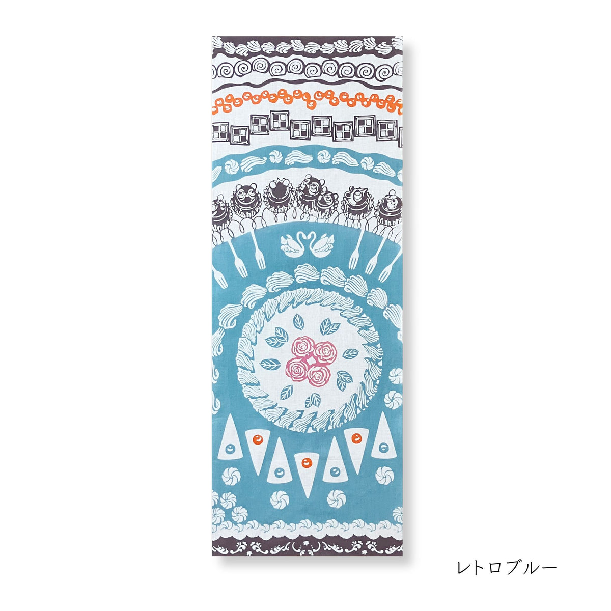 スタジオクゥ  手ぬぐい  「洋菓子輪舞（ようがしろんど）」