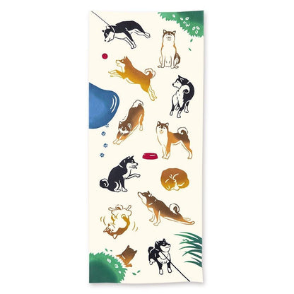 注染手ぬぐい 今日の柴犬
