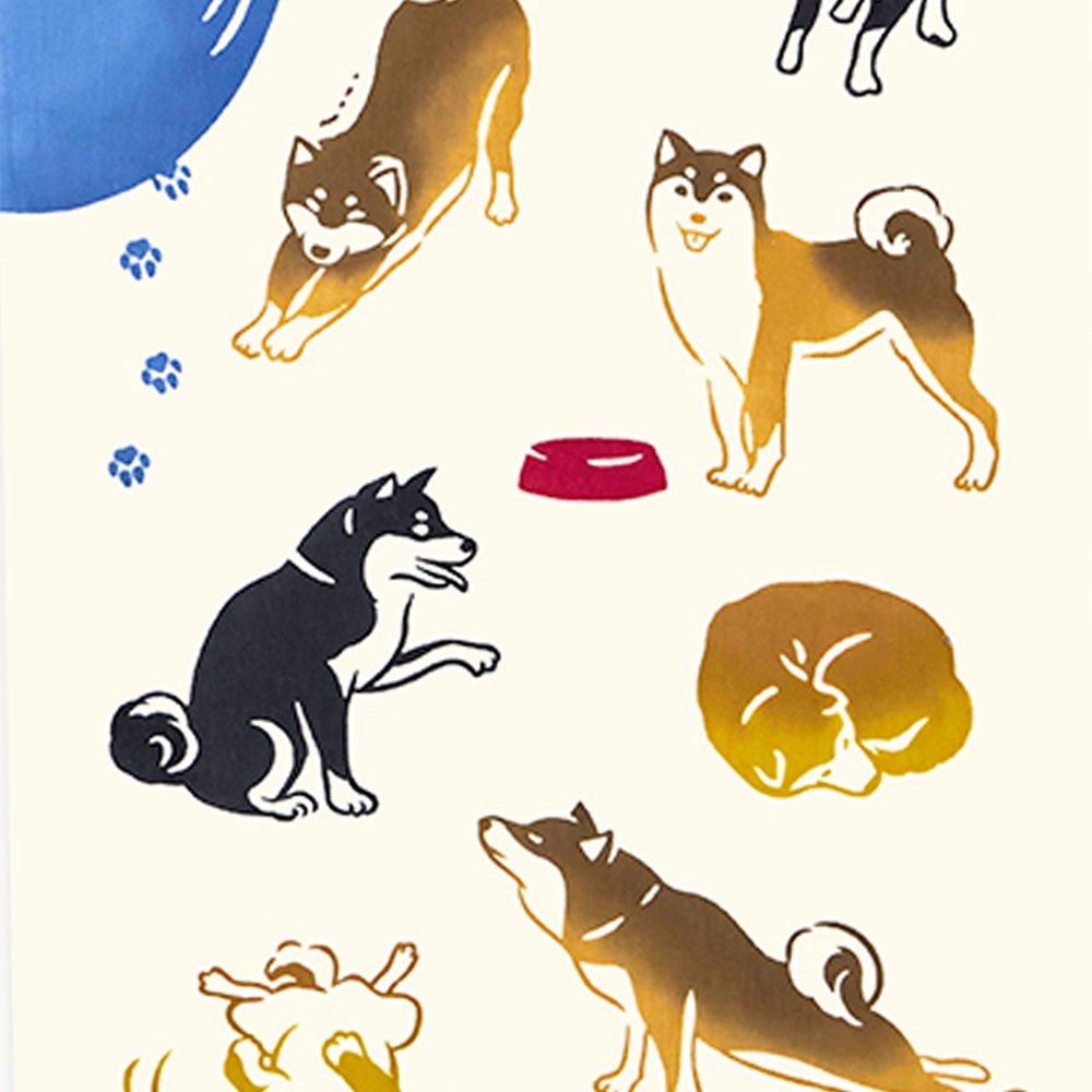 注染手ぬぐい 今日の柴犬