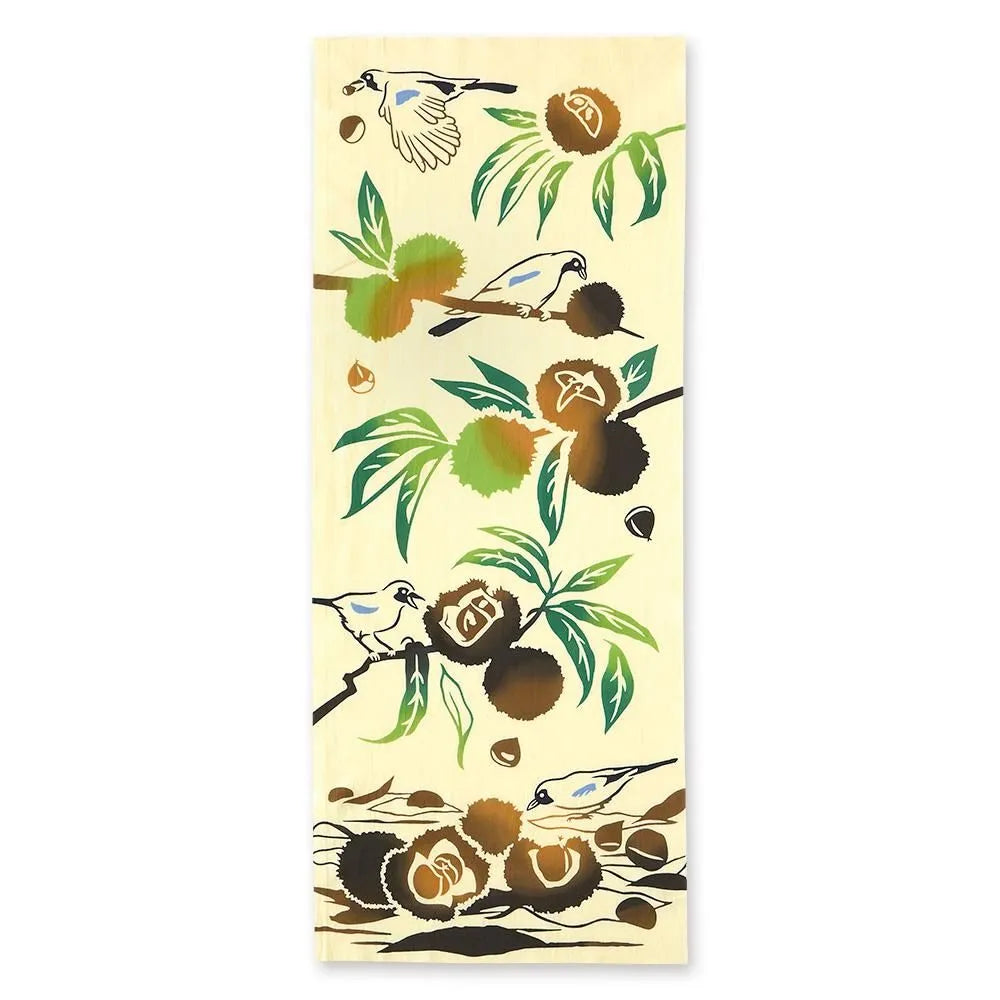 【kenema 】注染手ぬぐい 栗カケス