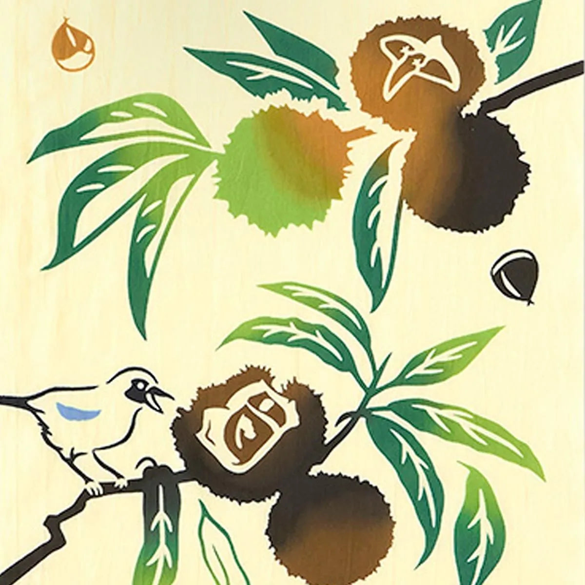 【kenema 】注染手ぬぐい 栗カケス