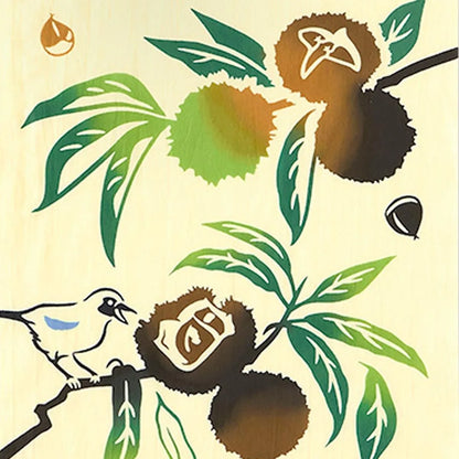 【kenema 】注染手ぬぐい 栗カケス