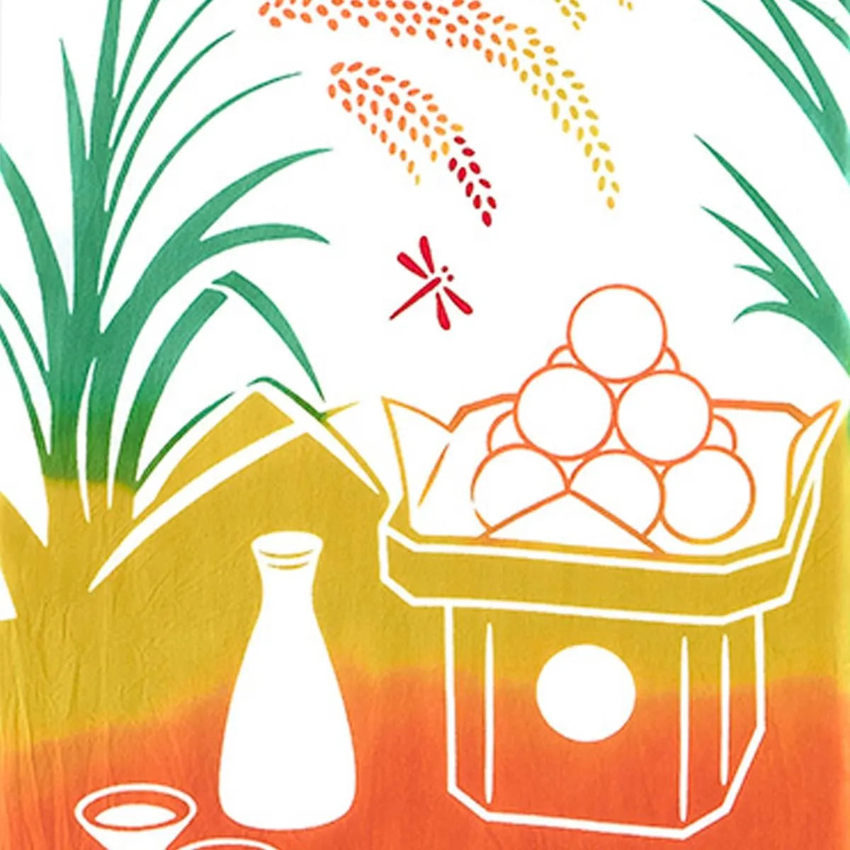 【kenema 】注染手ぬぐい 月見うさぎ餅