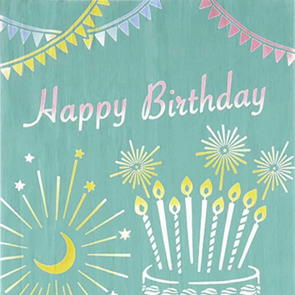 注染手ぬぐい HappyBirthday