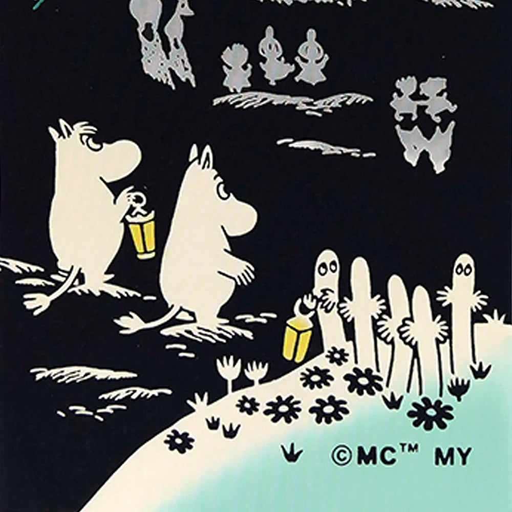 ４月中旬入荷予定【MOOMIN】注染手ぬぐい 月明かり てぬぐい 宮本株式会社 