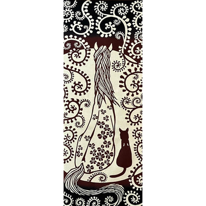 スタジオクゥ 干支手ぬぐい 『唐草道中多幸の暇』