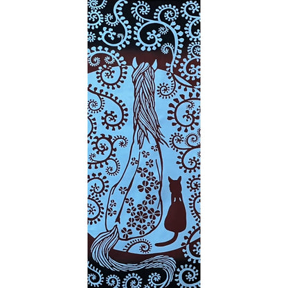 スタジオクゥ 干支手ぬぐい 『唐草道中多幸の暇』