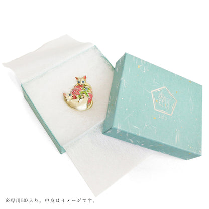 数-SUU-シマエナガの枝帯留め / 帯留め※専用豪華ボックス入り