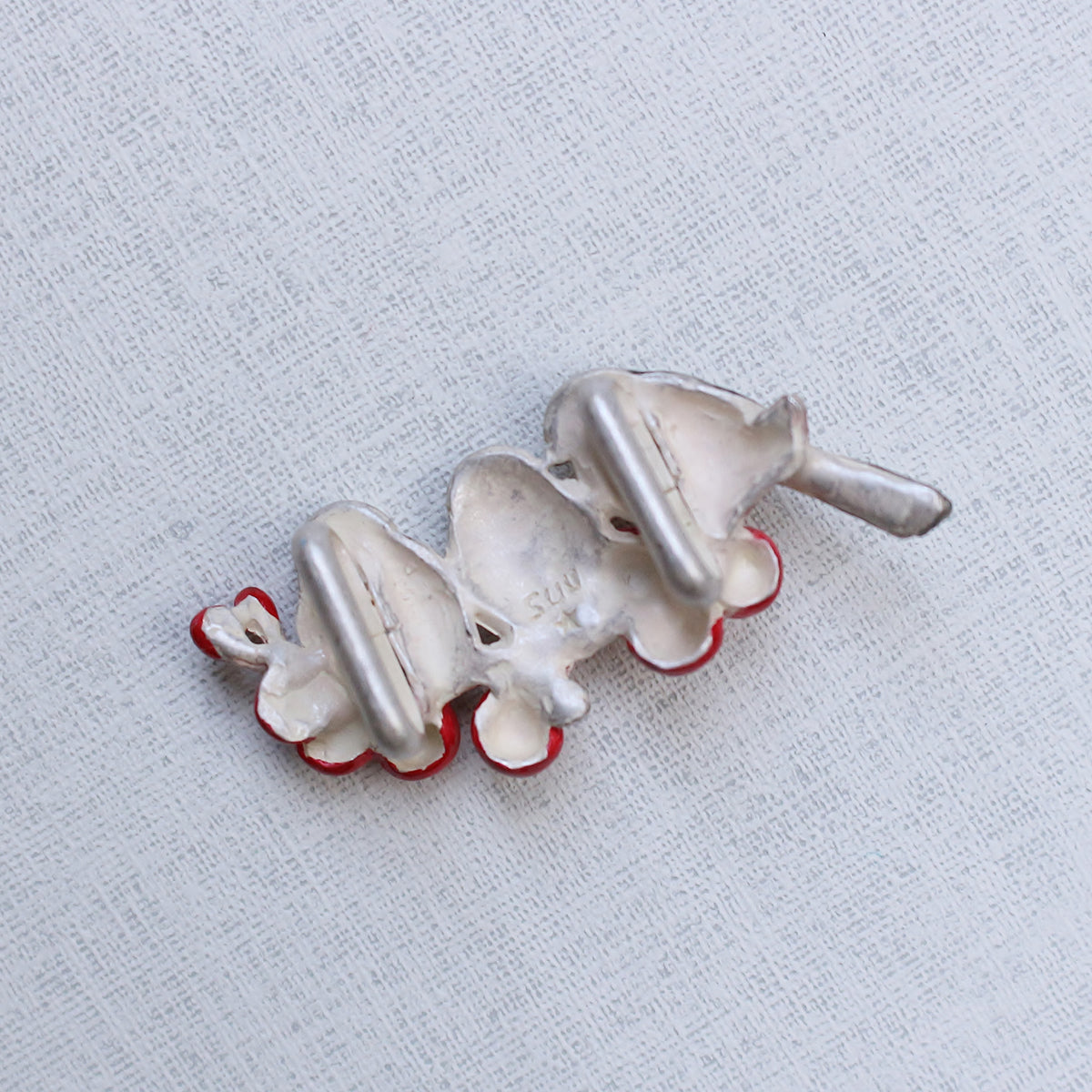 数-SUU-シマエナガの枝帯留め / 帯留め※専用豪華ボックス入り