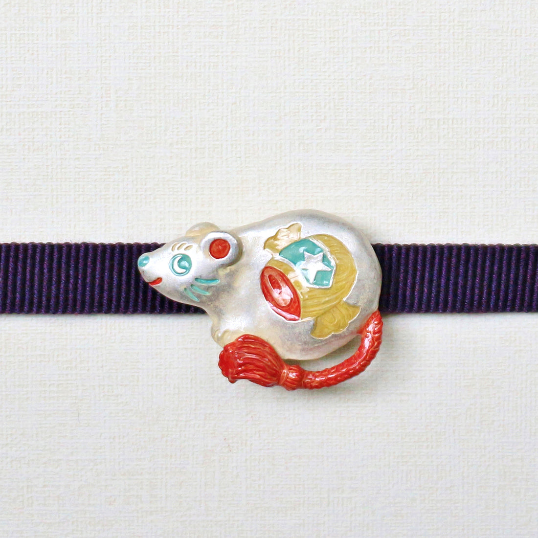 数-SUU- ねずみ帯留め / 帯留め※専用豪華ボックス入り