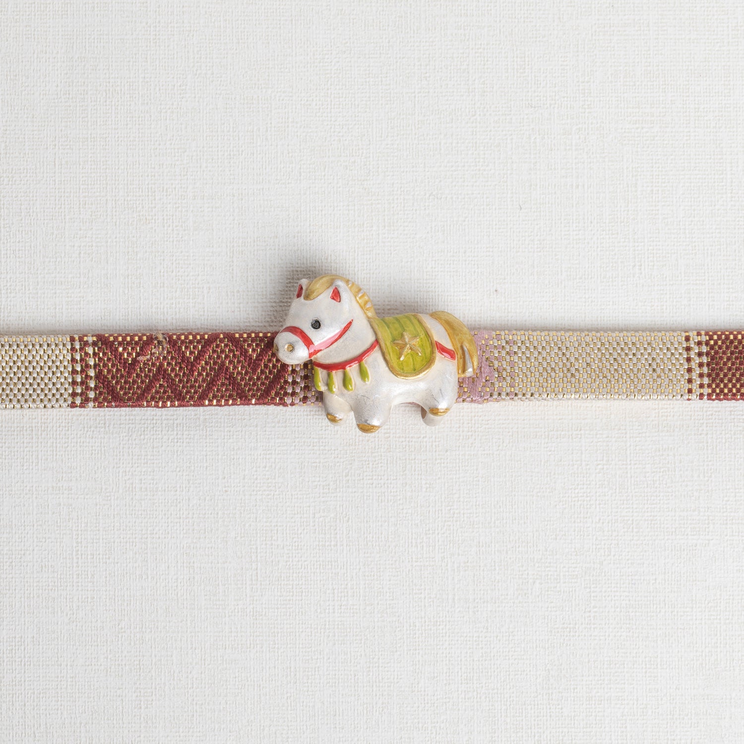 数-SUU-  午張り子帯留め※専用豪華ボックス入り