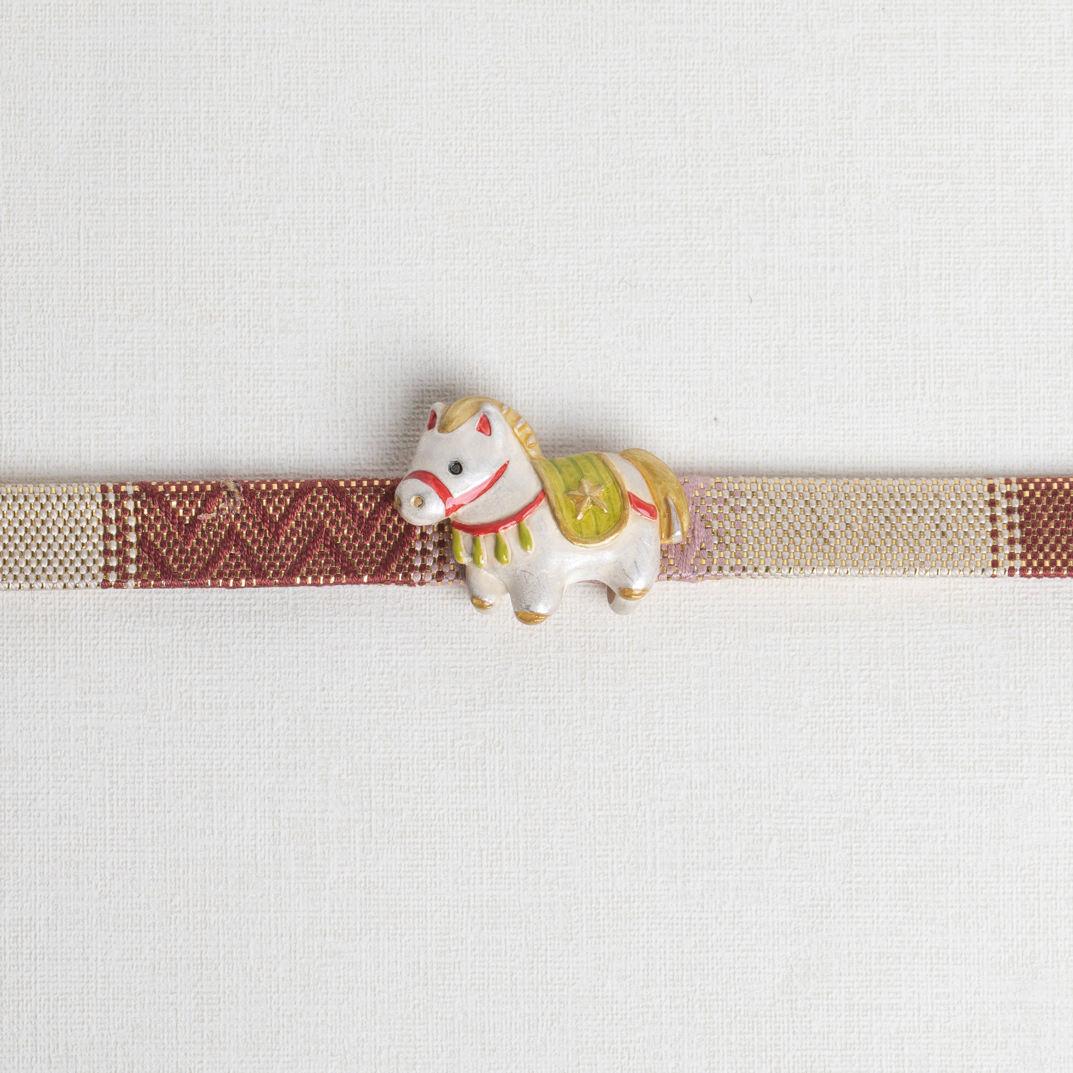 数-SUU-  午張り子帯留め※専用豪華ボックス入り