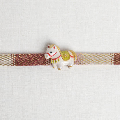 数-SUU-  午張り子帯留め※専用豪華ボックス入り