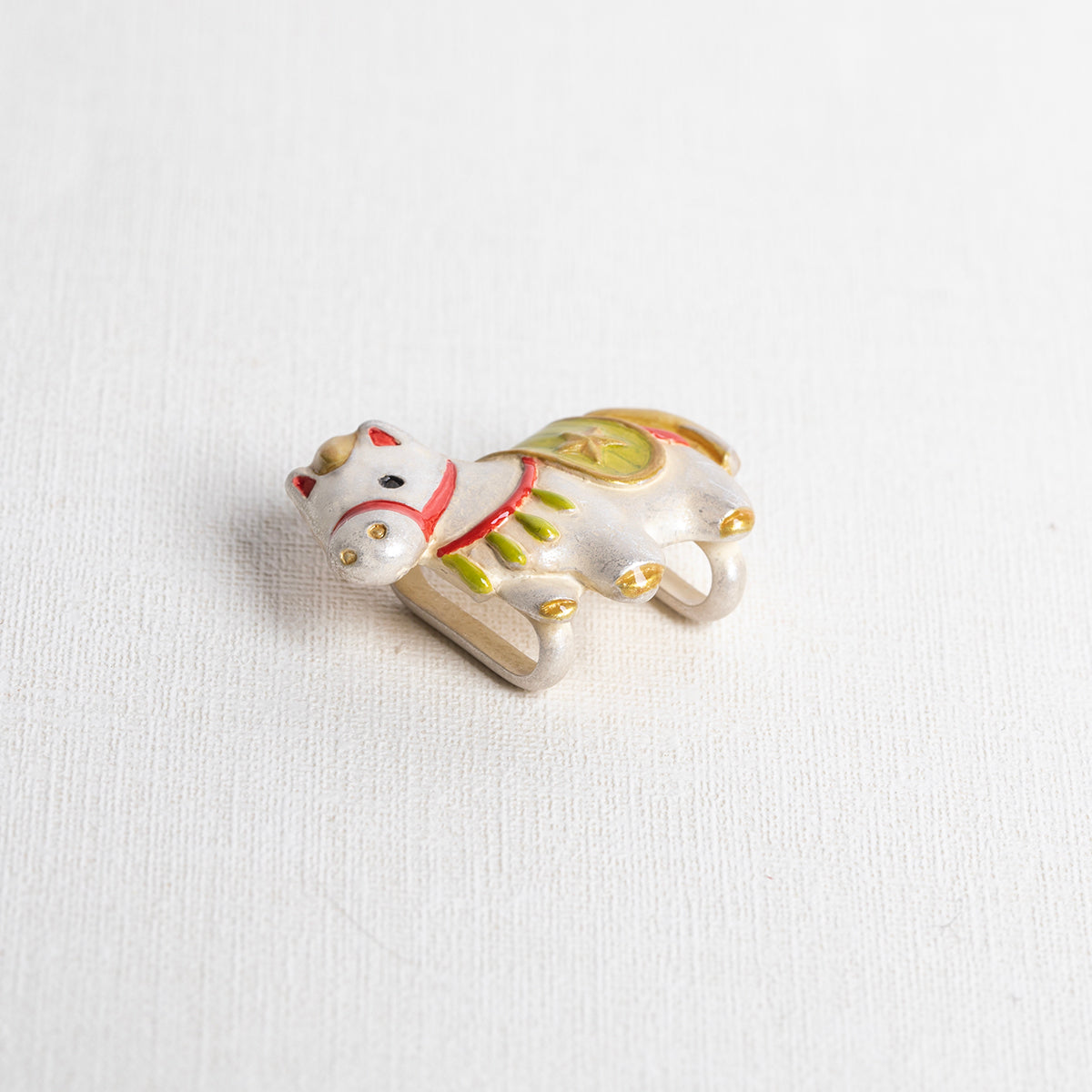 数-SUU-  午張り子帯留め※専用豪華ボックス入り