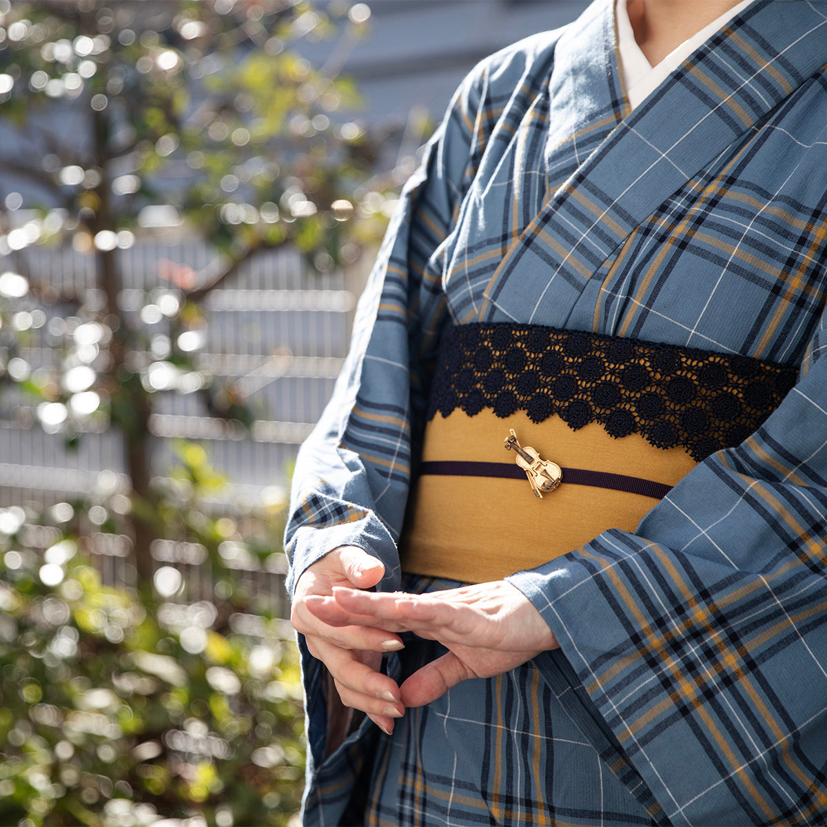 数-SUU- バイオリン帯留め※専用豪華ボックス入り