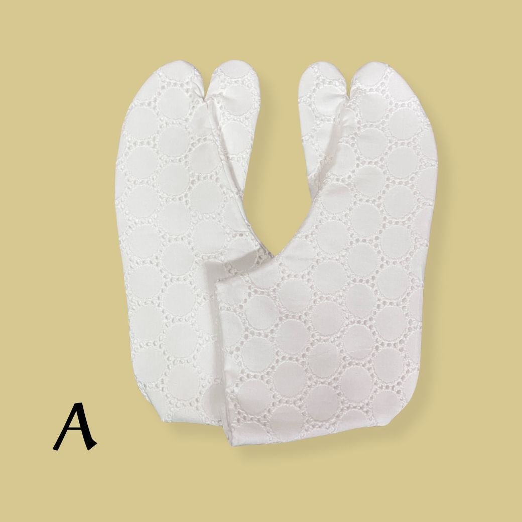 文楽足袋 レース足袋 4枚こはぜ ネル裏 コーデュロイ底 防寒足袋