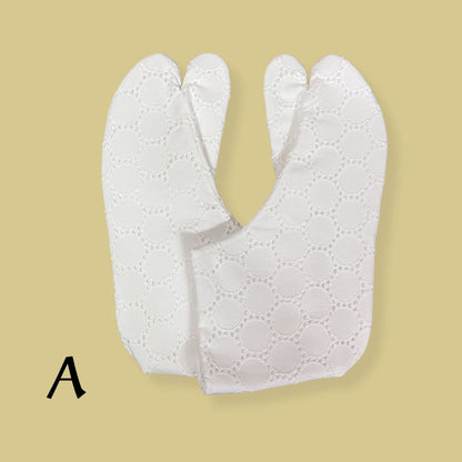 文楽足袋 レース足袋 4枚こはぜ ネル裏 コーデュロイ底 防寒足袋