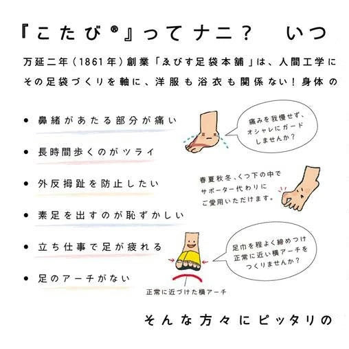 ゑびす足袋本舗 こたび 足袋 ゑびす足袋本舗 