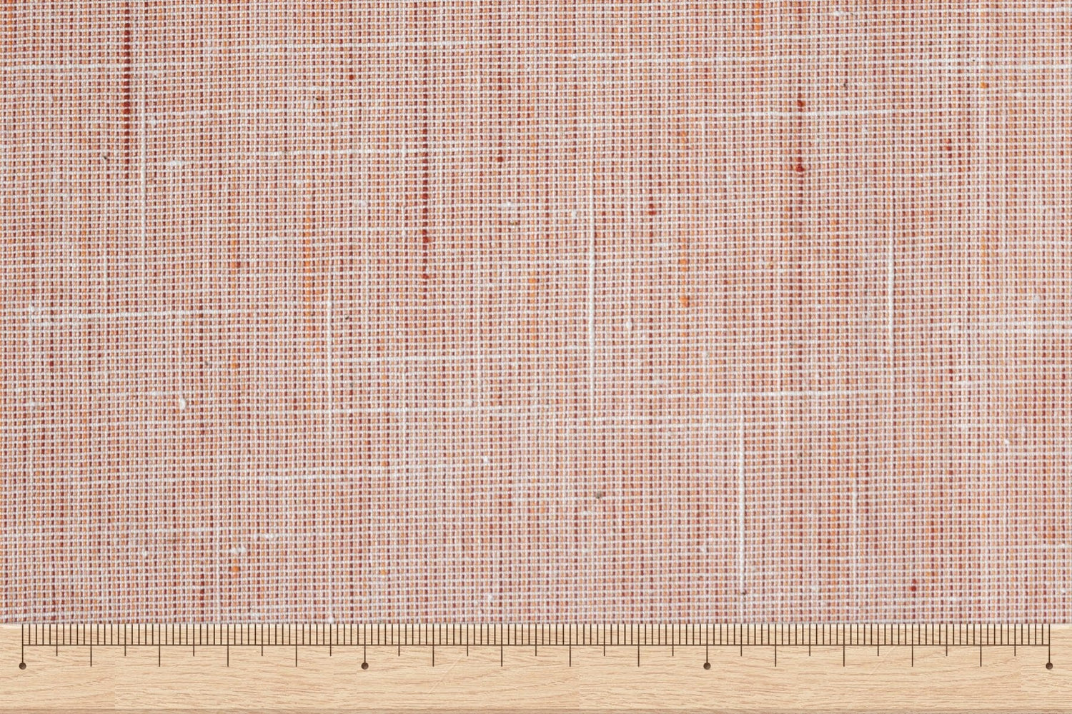 池沼織工房 遠州棉紬 みぞれ オレンジ×シロ ※メートル売り(1＝1m) fabric 池沼織工房 千織 