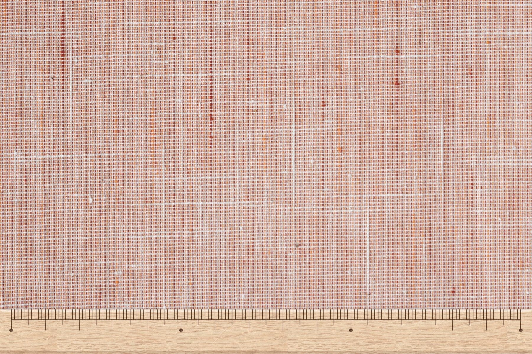 池沼織工房 遠州棉紬 みぞれ オレンジ×シロ ※メートル売り(1＝1m) fabric 池沼織工房 千織 